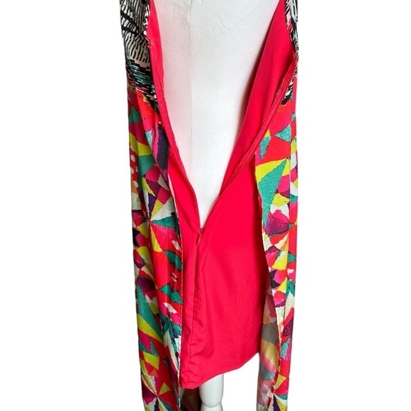 Boston Proper Color Block Side Slit Maxi Summer Dress Size Small - Picture 8 of 17